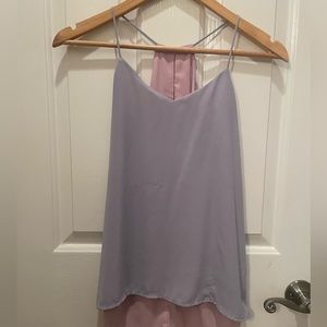 Reversable tank in purple